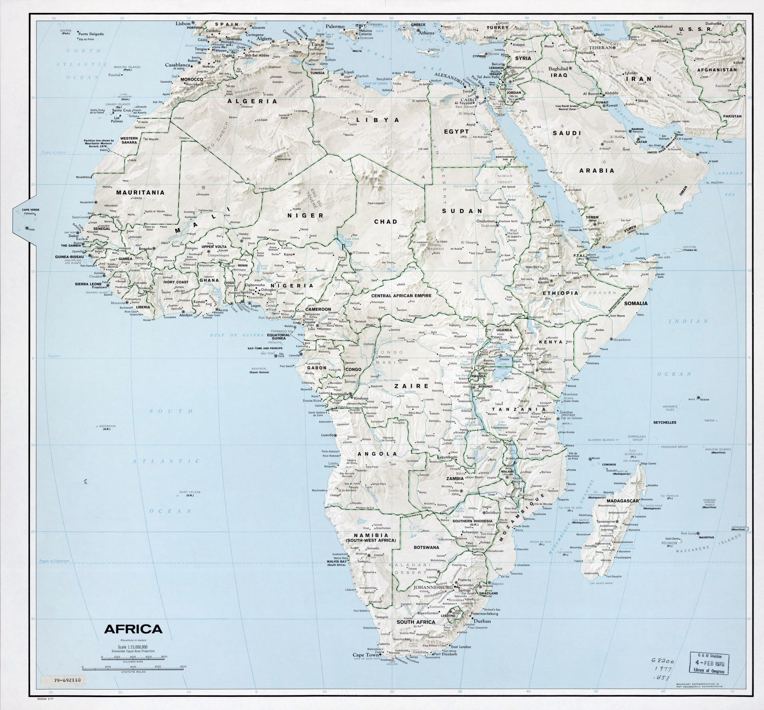 Large Map Africa With Countries Topographic Map Of Usa With States