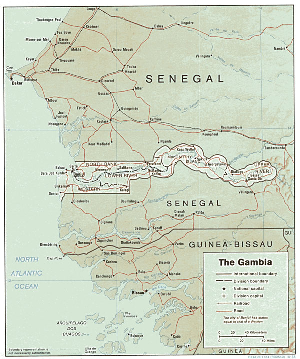 Detailed political and administrative map of Gambia. Gambia detailed political and administrative map. Detailed political and administrative map of Gambia.