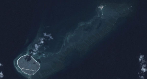 Detailed satellite map of Glorioso Island.