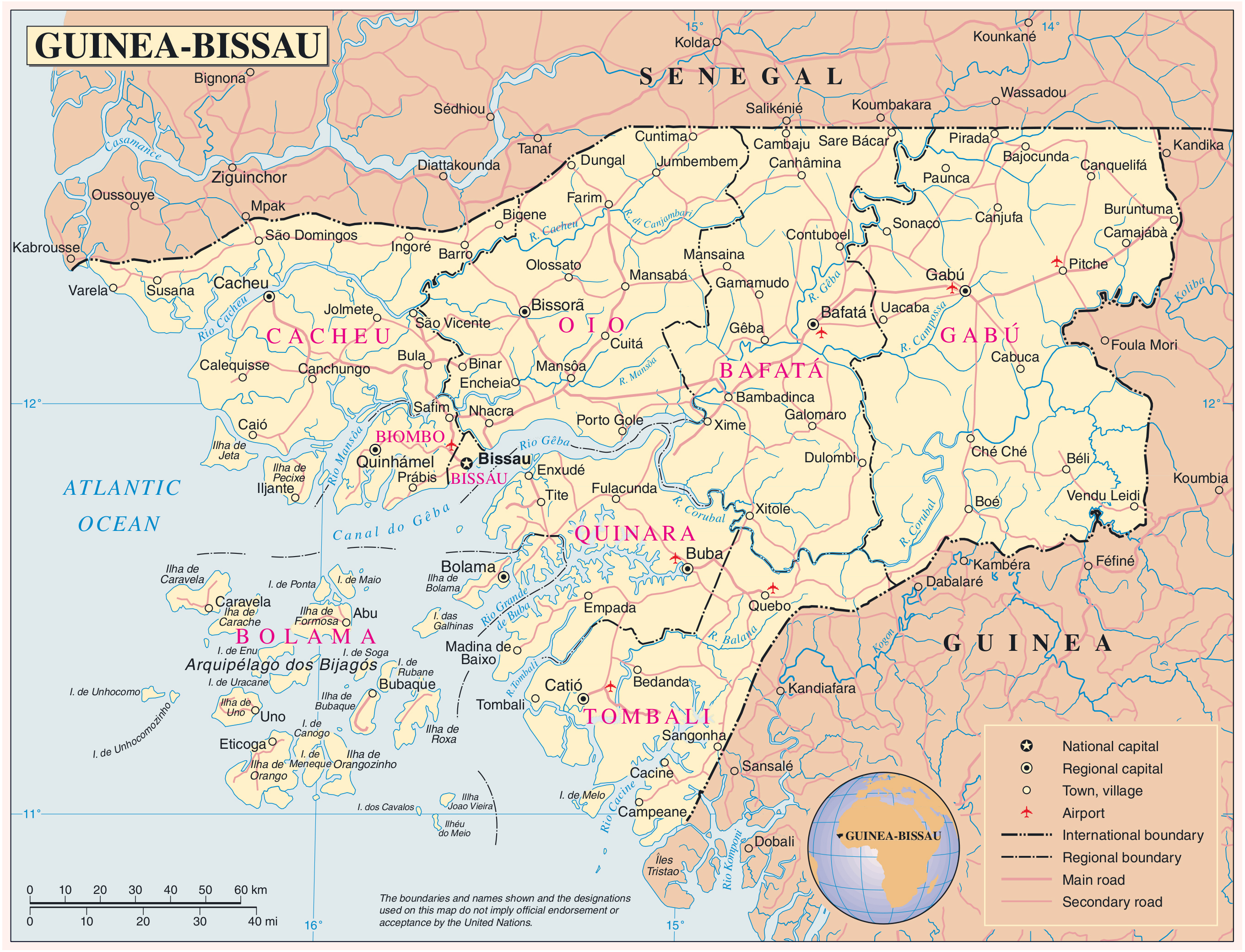 Detailed Political Map Of Guinea Ezilon Maps - vrogue.co