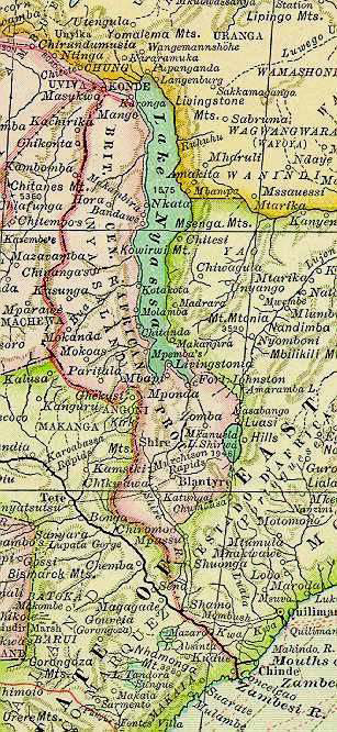 Detailed map of Malawi 1897. Malawi detailed map of 1897.