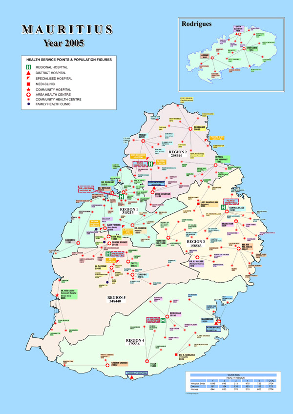 Detailed tourist map of Mauritius. Mauritius detailed tourist map.