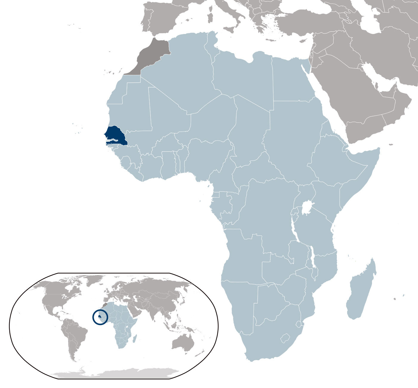 List 98+ Images where is senegal on the world map Completed