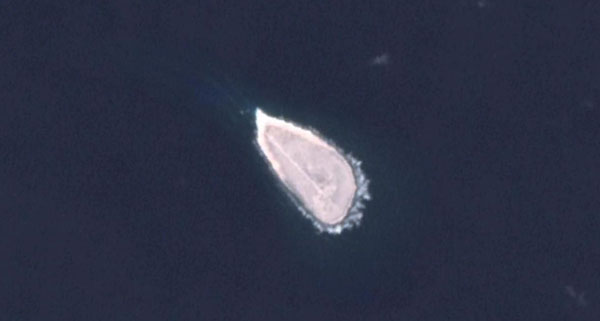 Detailed satellite map of Tromelin Island. Tromelin Island detailed satellite map.
