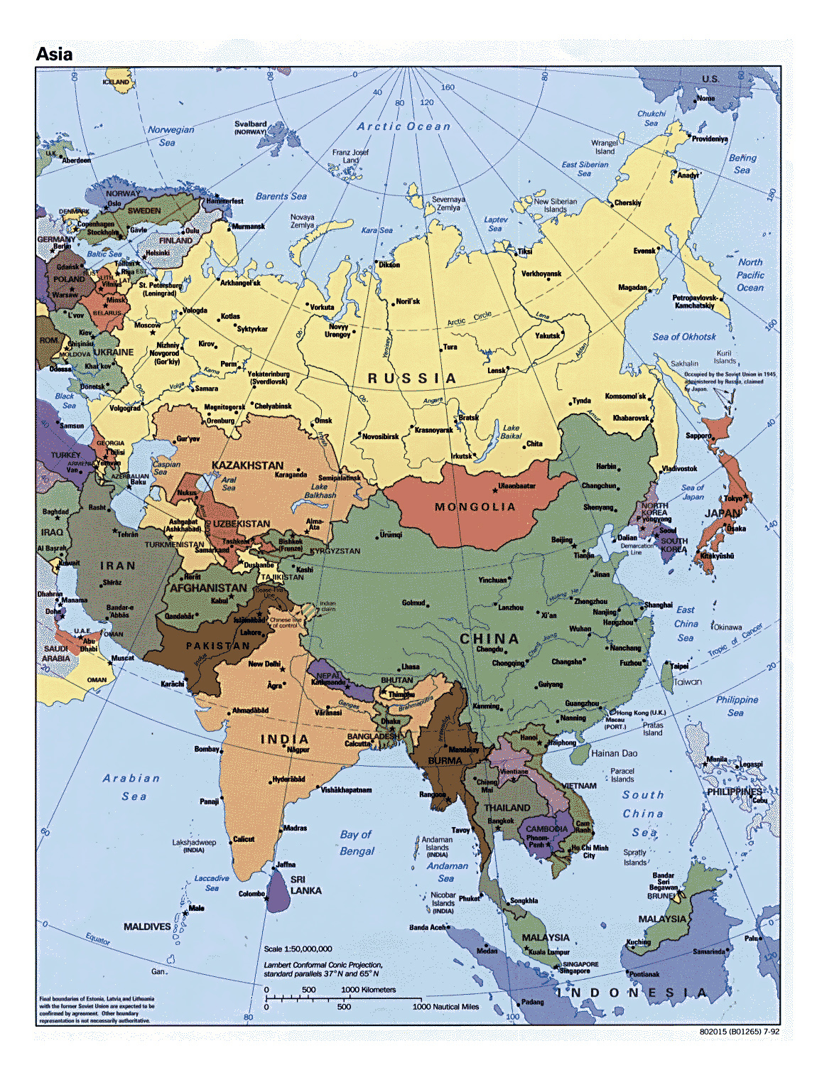 capitals of the asian countries