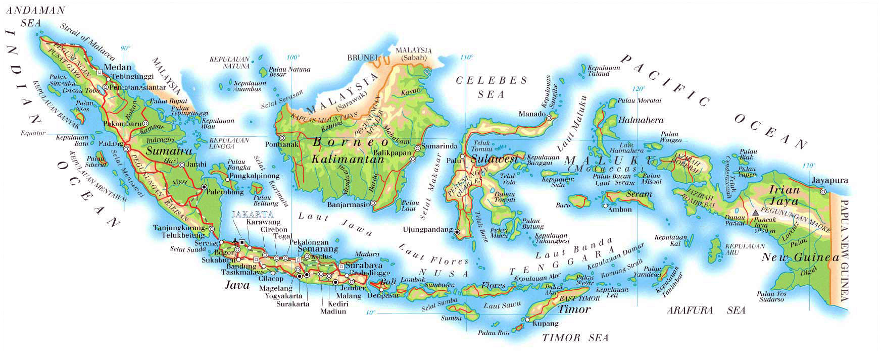 free download peta topografi indonesia map free download peta topografi indonesia map