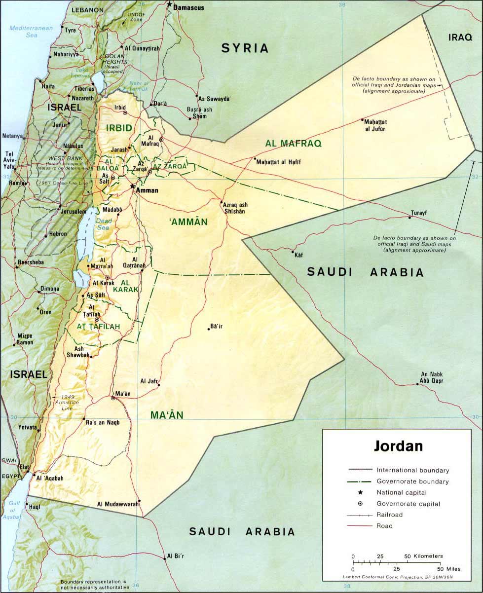 Maps Jordan