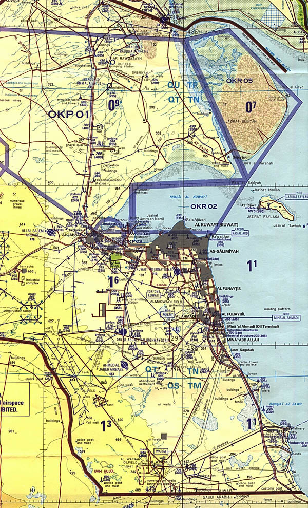 Large detailed map of Kuwait. Kuwait large detailed map.