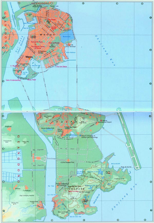 Full large road map of Macau. Macau full large road map.