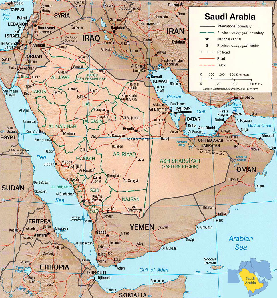 Detailed Relief And Political Map Of Saudi Arabia Saudi Arabia Detailed Relief And Political Map Vidiani Com Maps Of All Countries In One Place