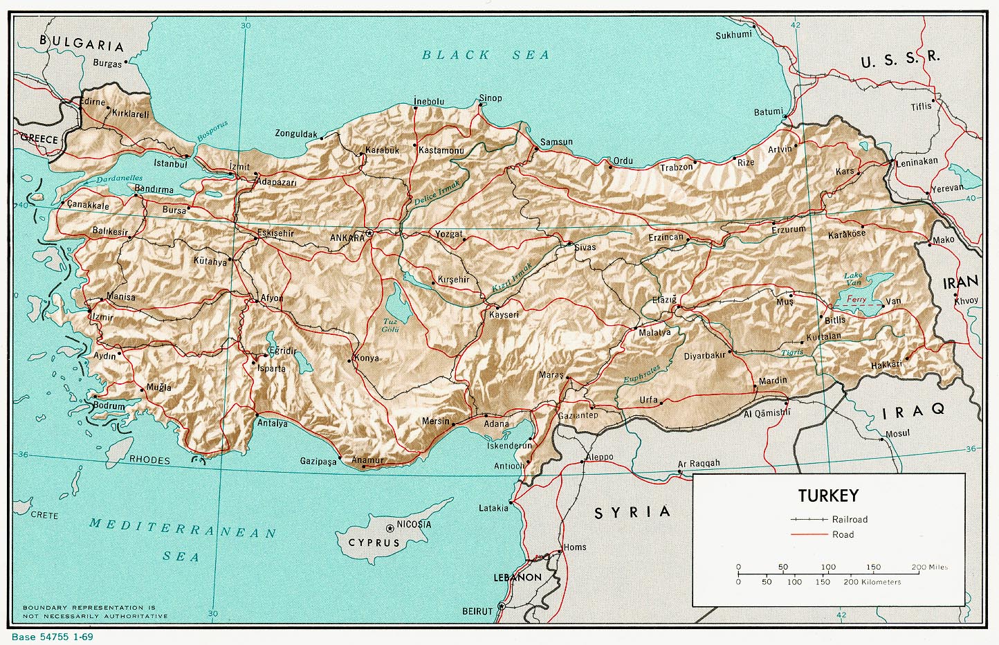 political map of turkey