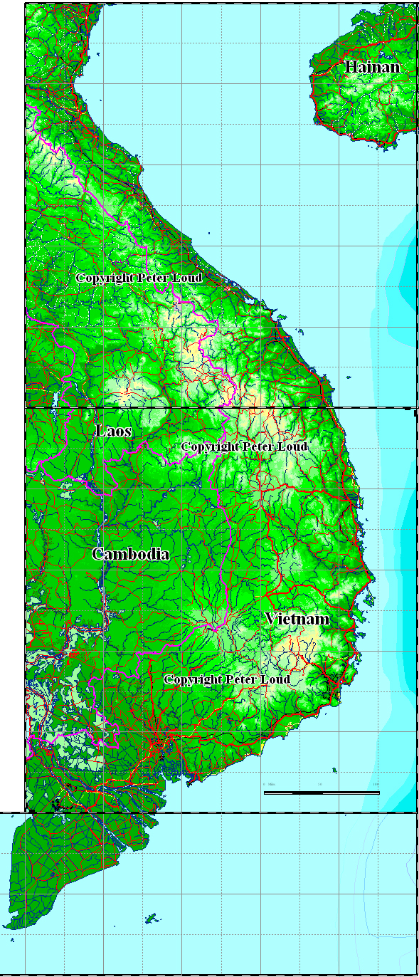 Vietnam Map (Physical) - Worldometer