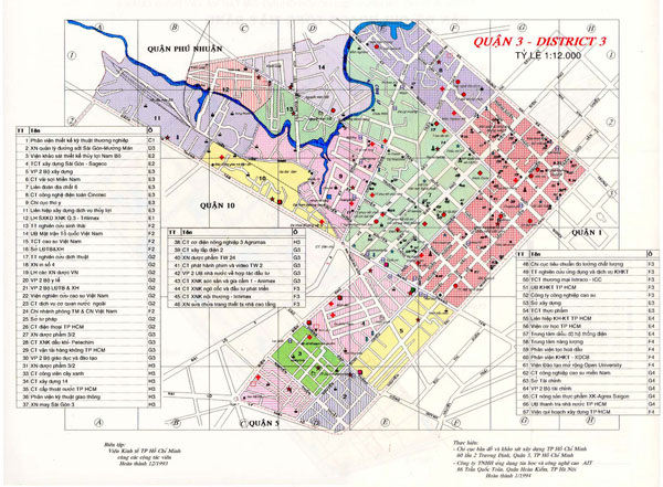 Map of Ho Chi Minh city. Ho Chi Minh city map.