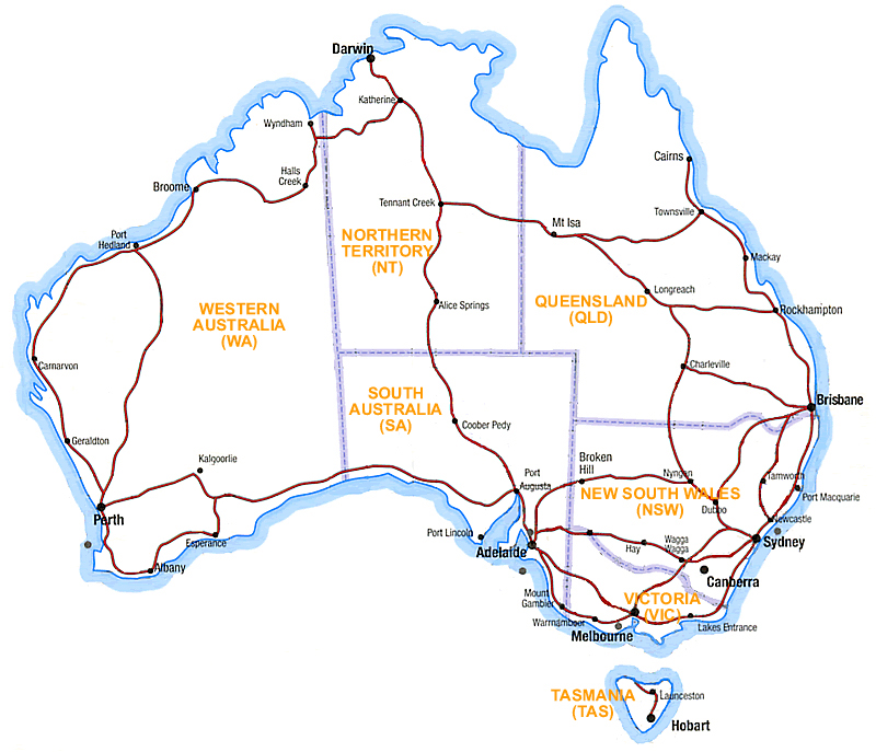 DIRECTIONS MAP AUSTRALIA directions map australia: