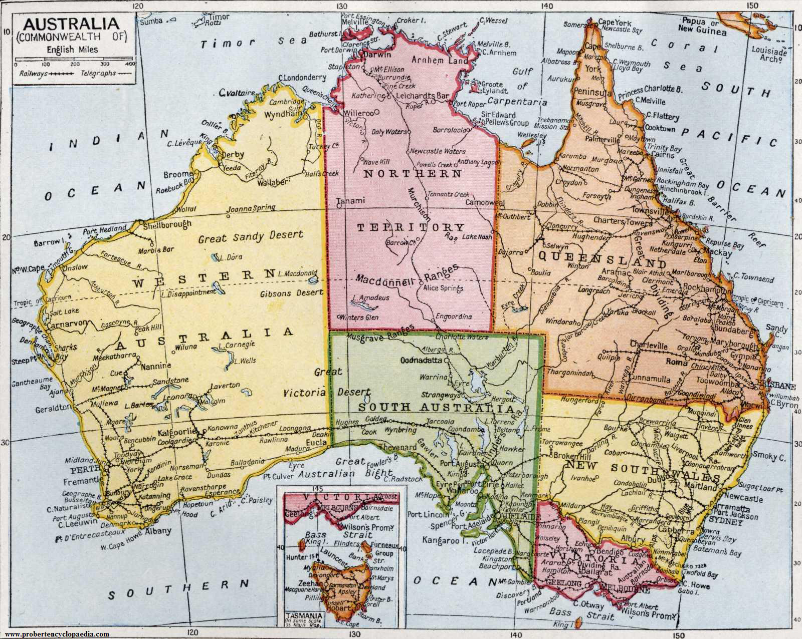 large-detailed-road-and-administrative-old-map-of-australia-1922