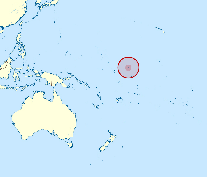 Large detailed location map of Baker Island. Baker Island large detailed location map.