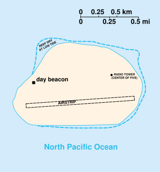 Map of Baker Island. Baker Island map. Map of Baker Island. Baker Island map.