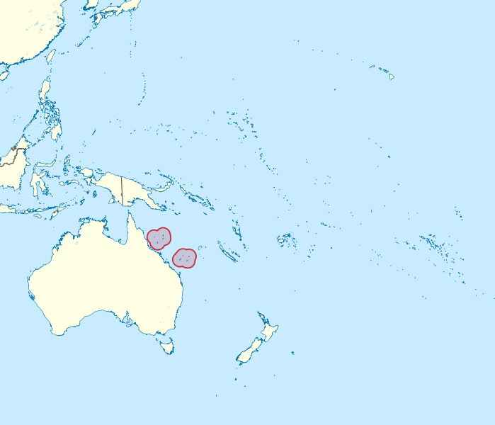 Detailed location map of Coral Sea Islands. Coral Sea Islands detailed location map.