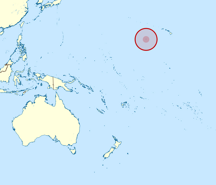 Johnston Atoll detailed location map. Detailed location map of Johnston Atoll.