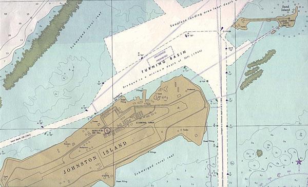 Large detailed map of Johnston Atoll. Johnston Atoll large detailed map.