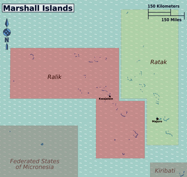 Full political map of Marshall Islands. Marshall Islands full political map.