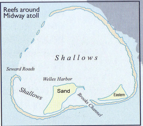 Large detailed map of Midway Islands. Midway Islands large detailed map.