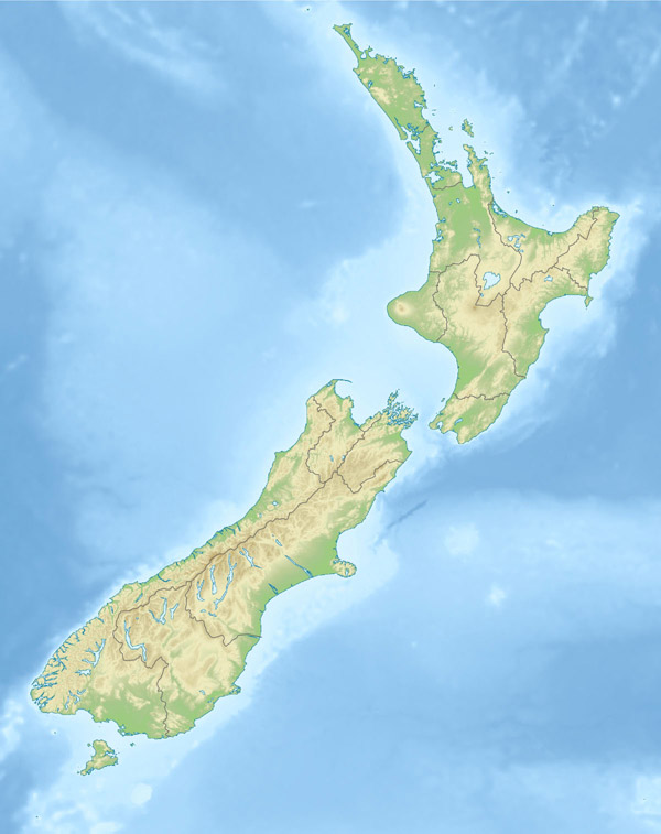 Large detailed physical map of New Zealand. New Zealand large detailed physical map.