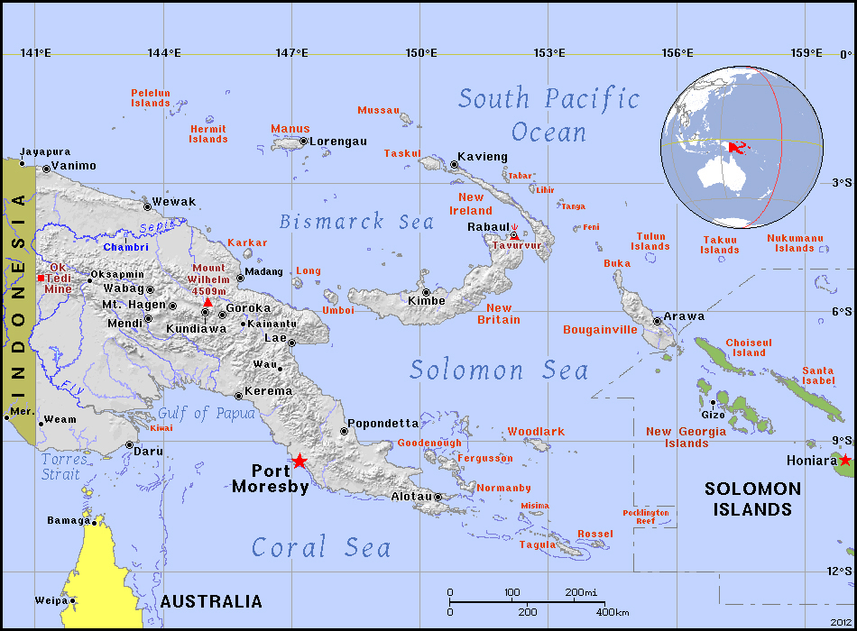Full political map of Papua New Guinea. Papua New Guinea full political map Maps