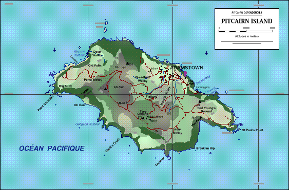 Pitcairn Island map. Map of Pitcairn Islands. Pitcairn Island map. Map of Pitcairn Islands.