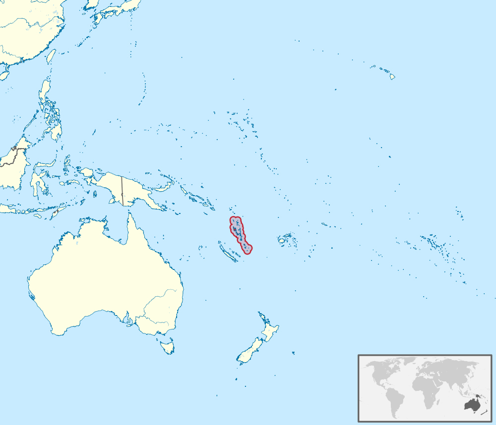 Map Of Vanuatu