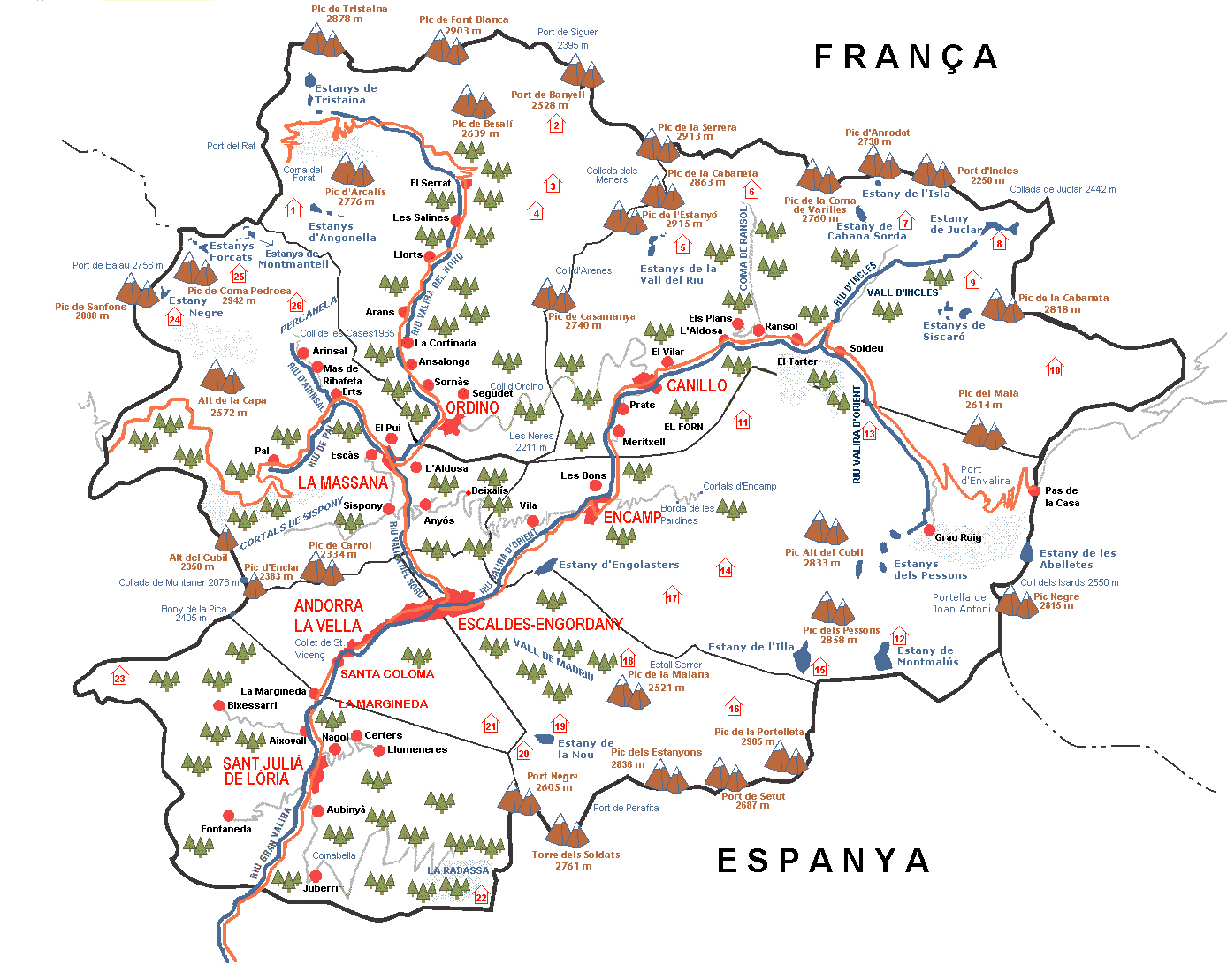 Andorra Map