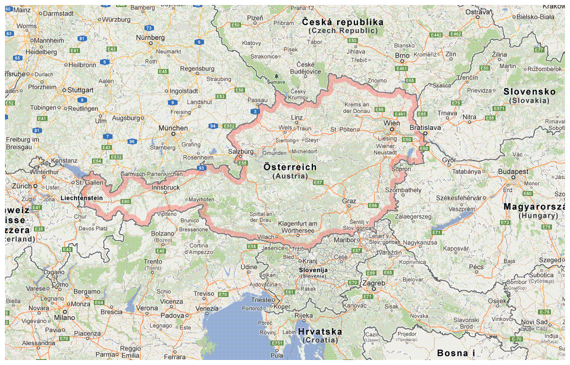 Switzerland Map Bordering Countries