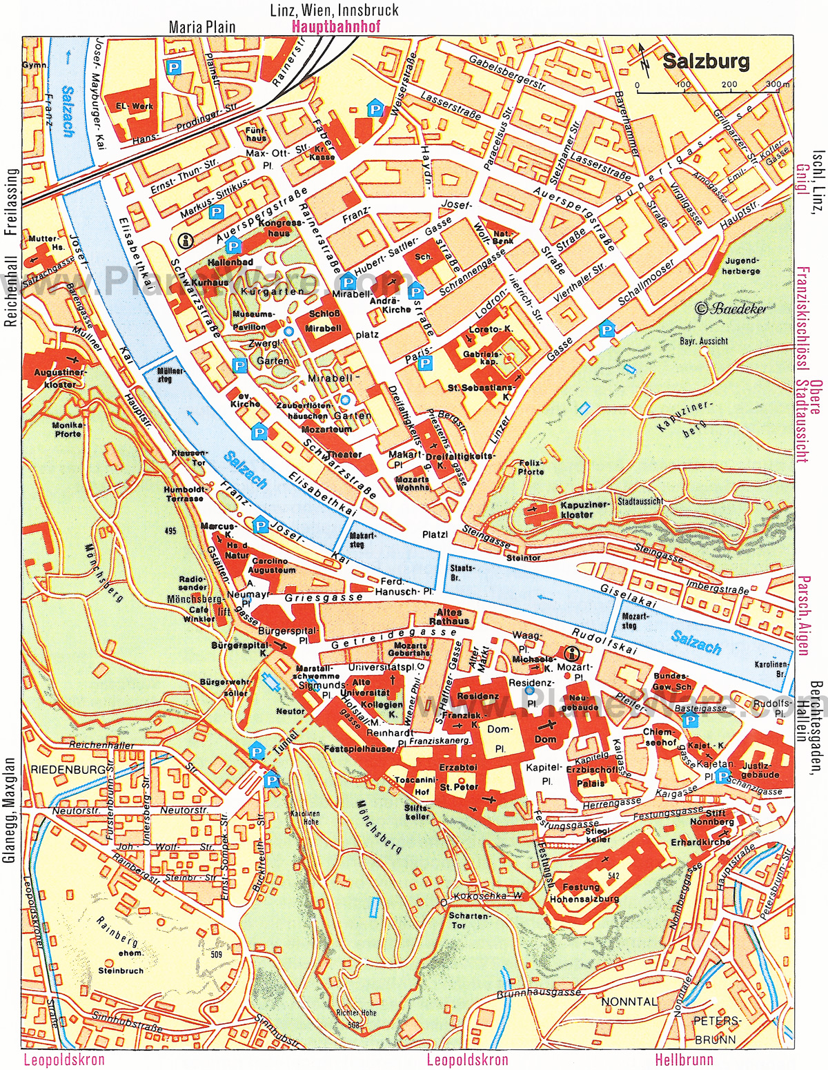 salzburg karta City maps. Stadskartor och turistkartor   Travel Portal salzburg karta