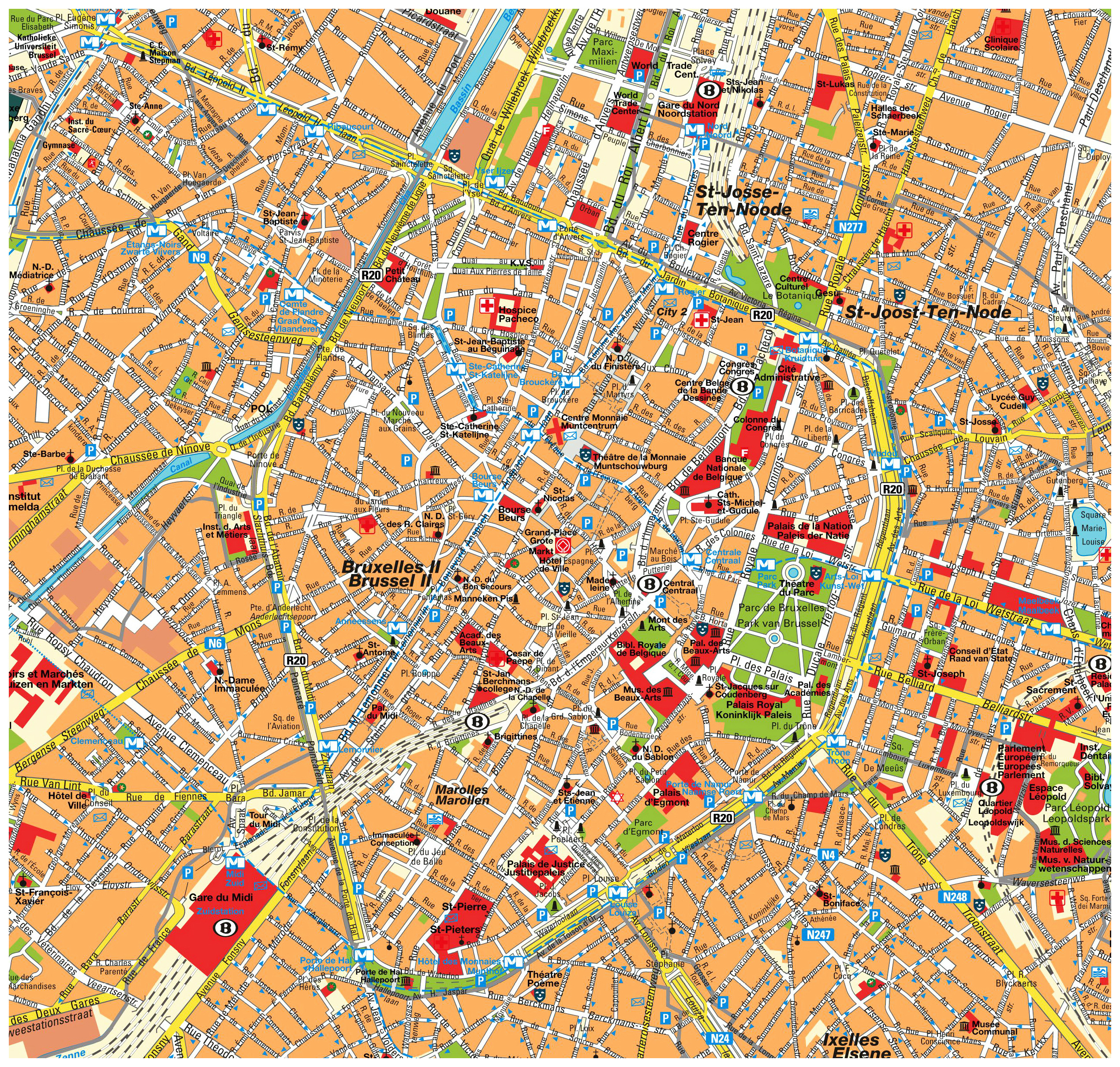 Belgium Cities Map