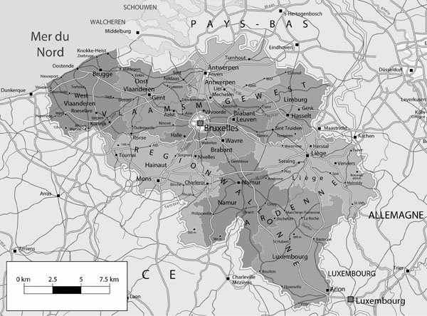 Detailed roads map of Belgium. Belgium detailed roads map.