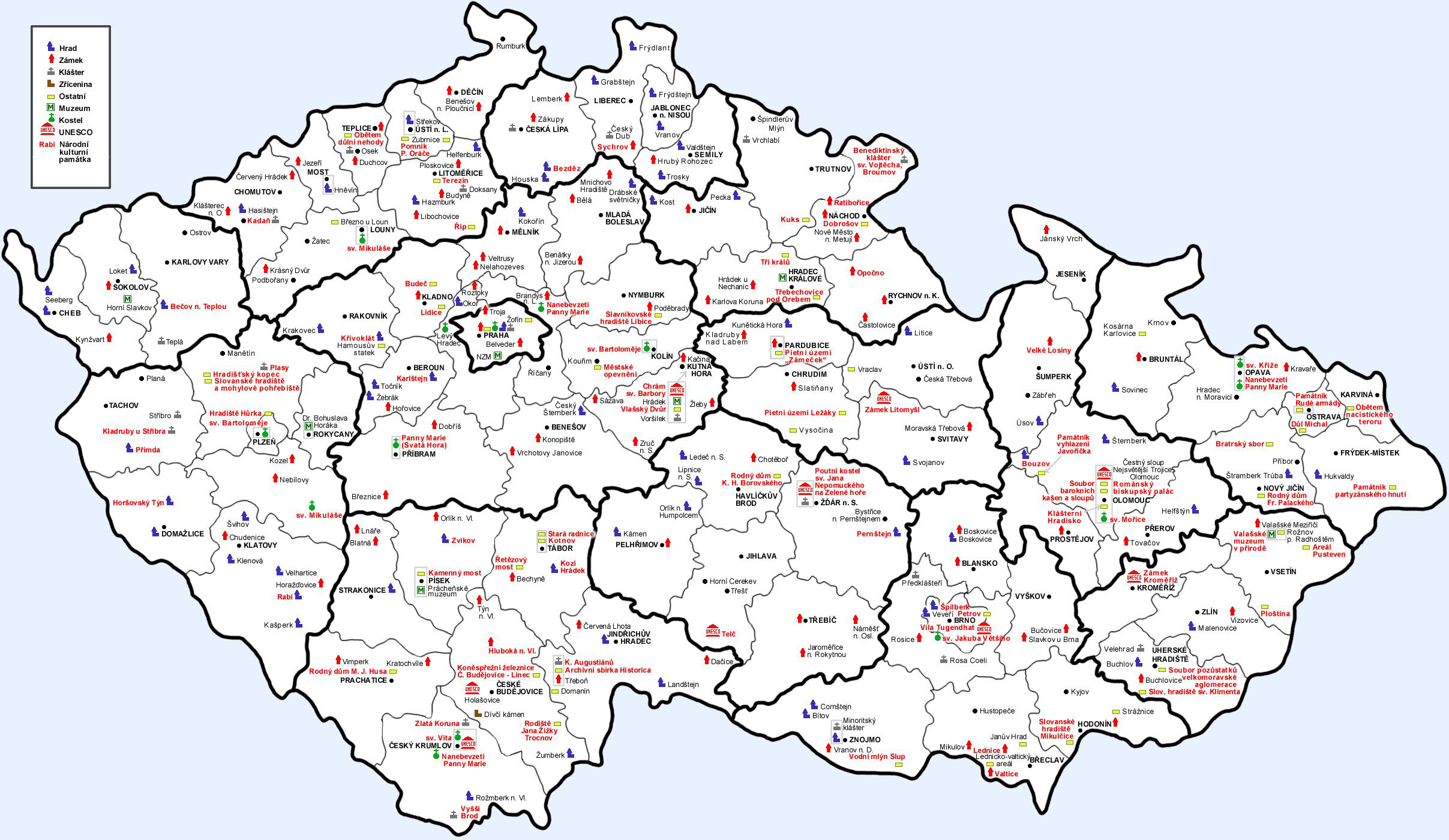 Large Detailed Administrative Map Of Czech Republic Czech Republic Large Detailed Administrative Map Vidiani Com Maps Of All Countries In One Place