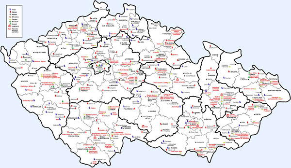 Large detailed administrative map of Czech Republic. Czech Republic large detailed administrative map. Large detailed administrative map of Czech Republic.