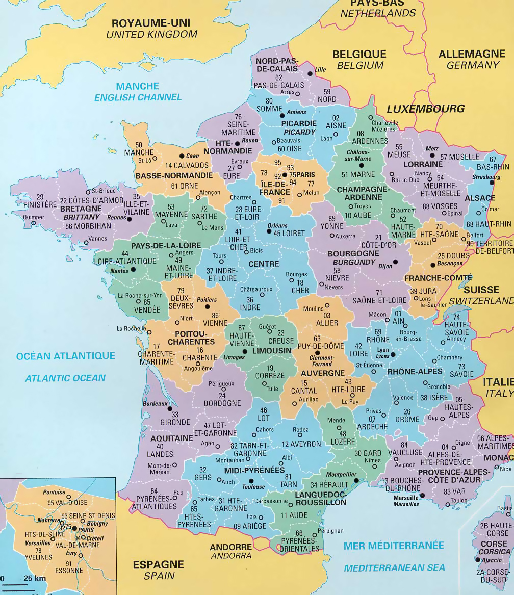 Maps of France 