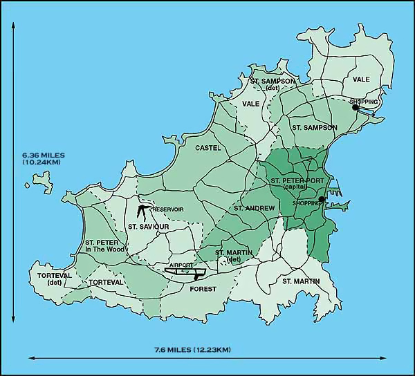 Administrative map of GUERNSEY. Free download administrative map ...