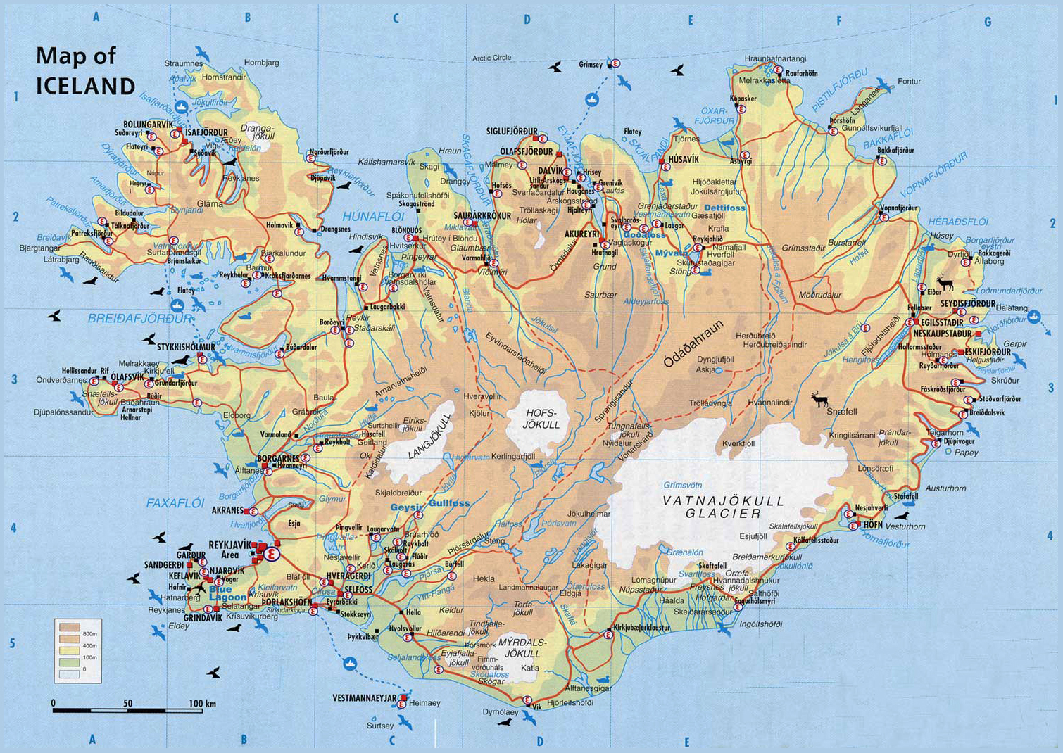 Maps Of Iceland Printable Maps Maps Of Iceland Printable Maps
