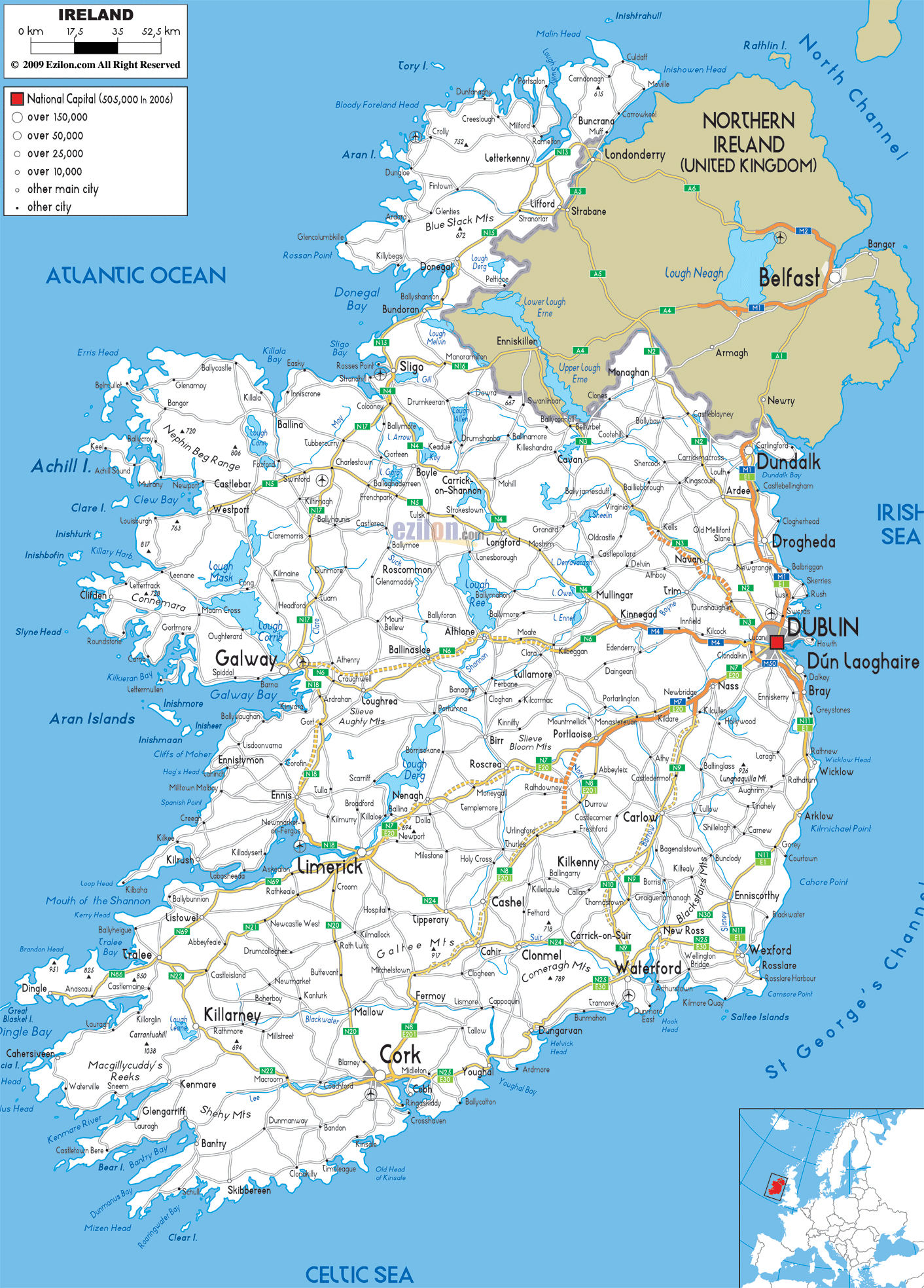 large-detailed-road-map-of-ireland-with-all-cities-and-airports