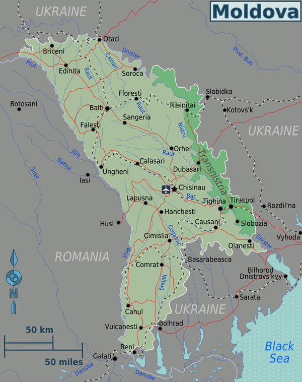 Large map of Moldova. Moldova large map.