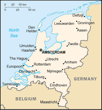 Netherlands In World Political Map Small Political Map Of Netherlands (Holland). Netherlands Small Political  Map | Vidiani.com | Maps Of All Countries In One Place
