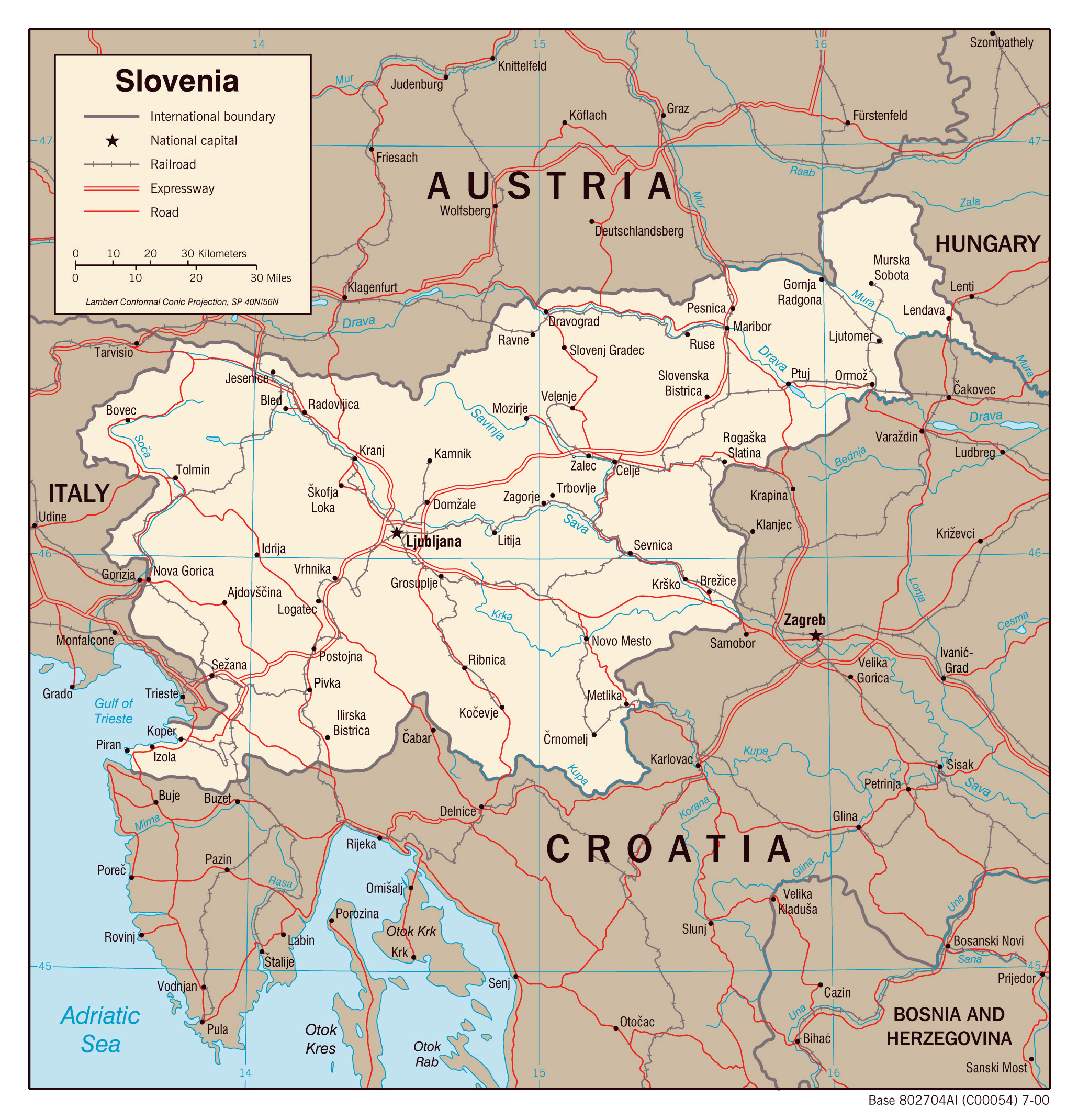 Eslovenia Map Slovenia Maps & Facts Map of slovenia, Slovenia, Map