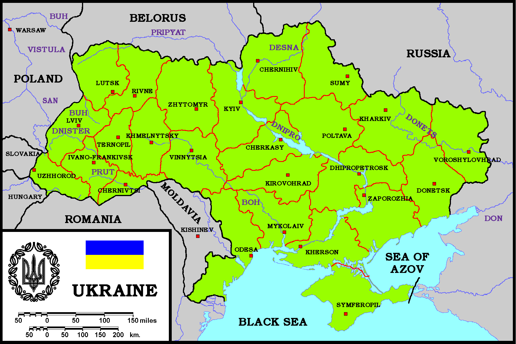 Detailed Political And Administrative Map Of Ukraine Ukraine Detailed Detailed Political And Administrative Map Of Ukraine Ukraine Detailed