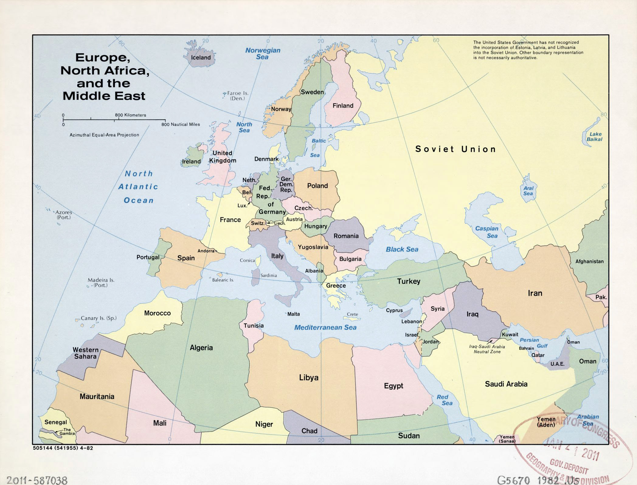 Large detailed old political map of Europe, North Africa and the Middle