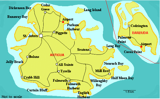 Detailed road map of Barbuda. Barbuda detailed road map. Detailed road map of Barbuda. Barbuda detailed road map.