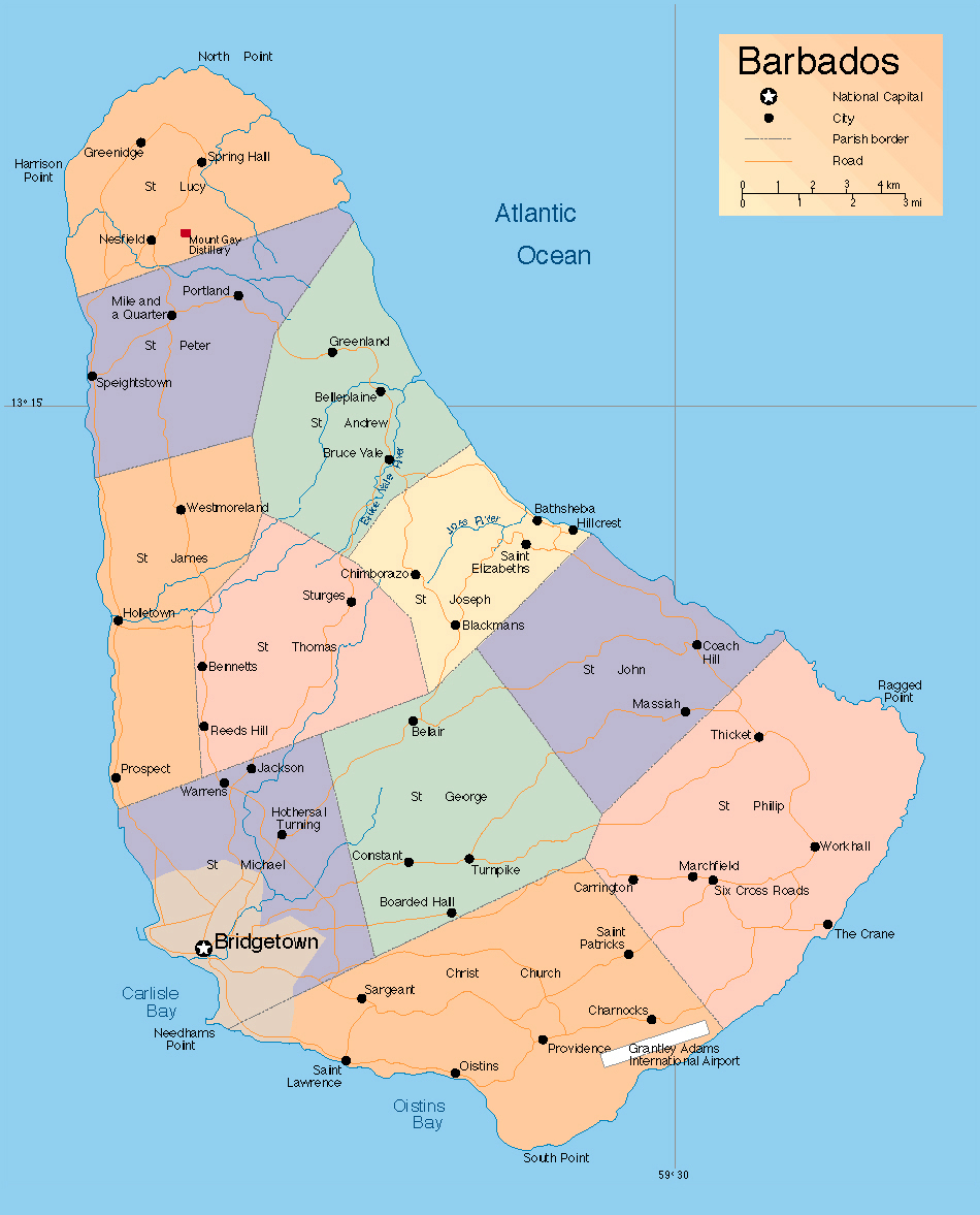 Detailed Administrative Map Of Barbados Barbados Detailed Administrative Map Vidiani detailed-administrative-map-of-barbados-barbados-detailed-administrative-map-vidiani