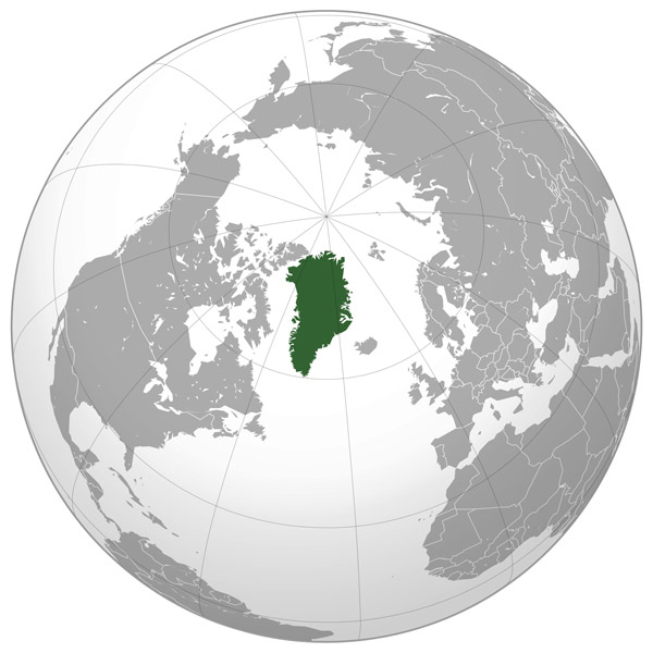 Greenland location map. Location map of Greenland.