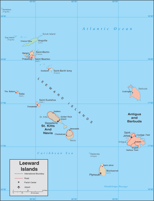 Large detailed political map of Saint Martin, Maarten.